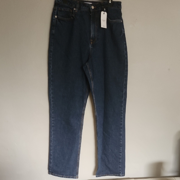 Forever 21 Women's Dark Blue Straight Jeans - Picture 1 of 7